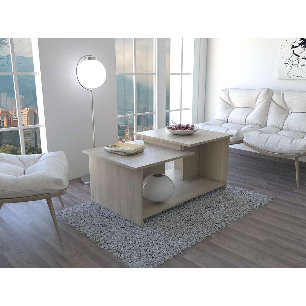 Mesa de Centro Wema Rovere 89.3x41.6cm Rectangular y con Compartimientos - Mesas | Bylmo