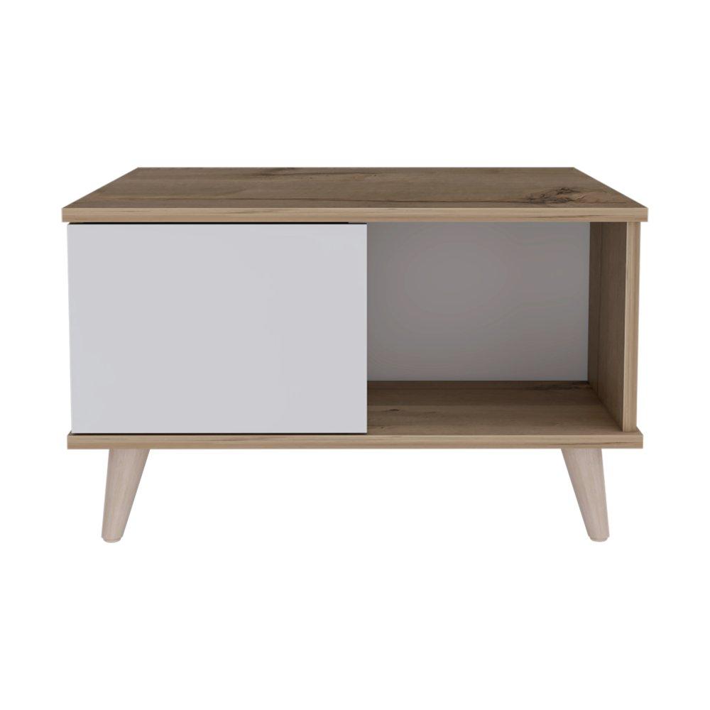 Mesa Alina Duna y Taupe 95 cm con Una Puerta - Mesas | Bylmo