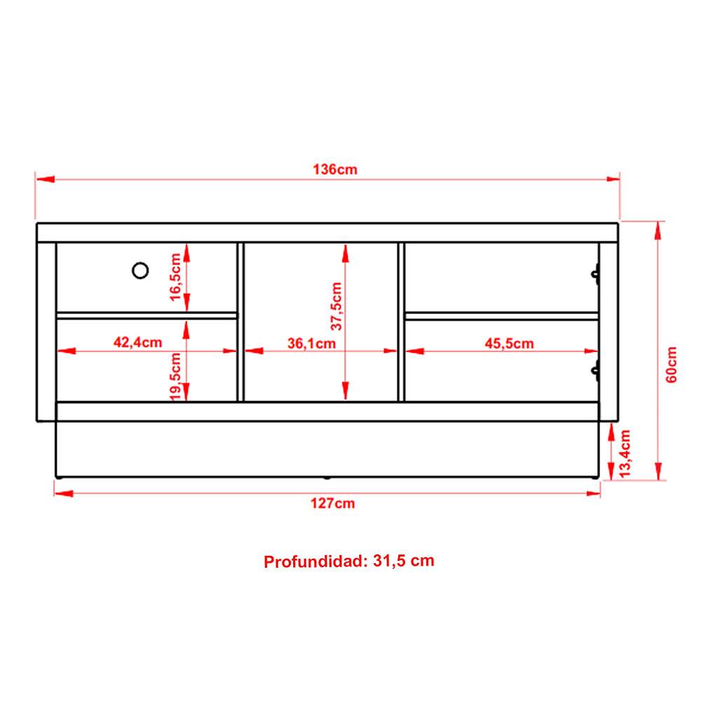 Mesa Tarragona Cafe 136 cm Rectangular - Mesas | Bylmo
