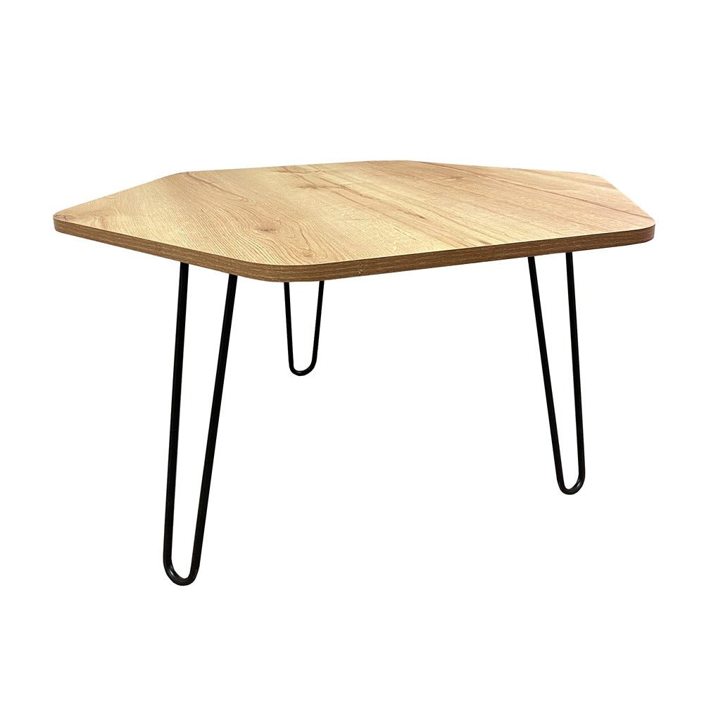 Mesa de Centro Turku Blanco 60x40cm Hexagonal con Patas - Mesas | Bylmo