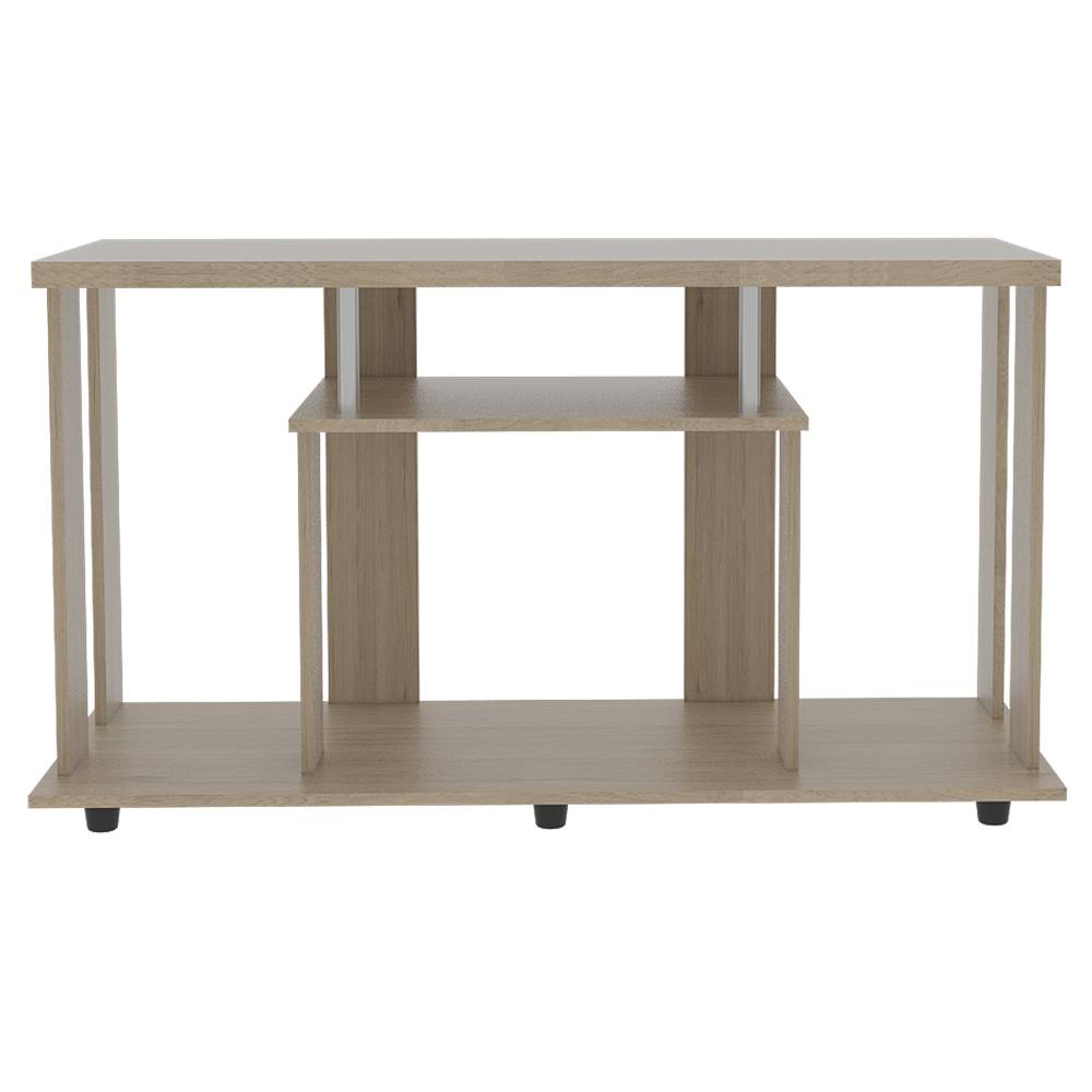 Mesa para TV Lannes Rovere 120.9x67cm Para TV Hasta 55 Pulgadas sin Cajones y con Patas - Muebles para TV | Bylmo