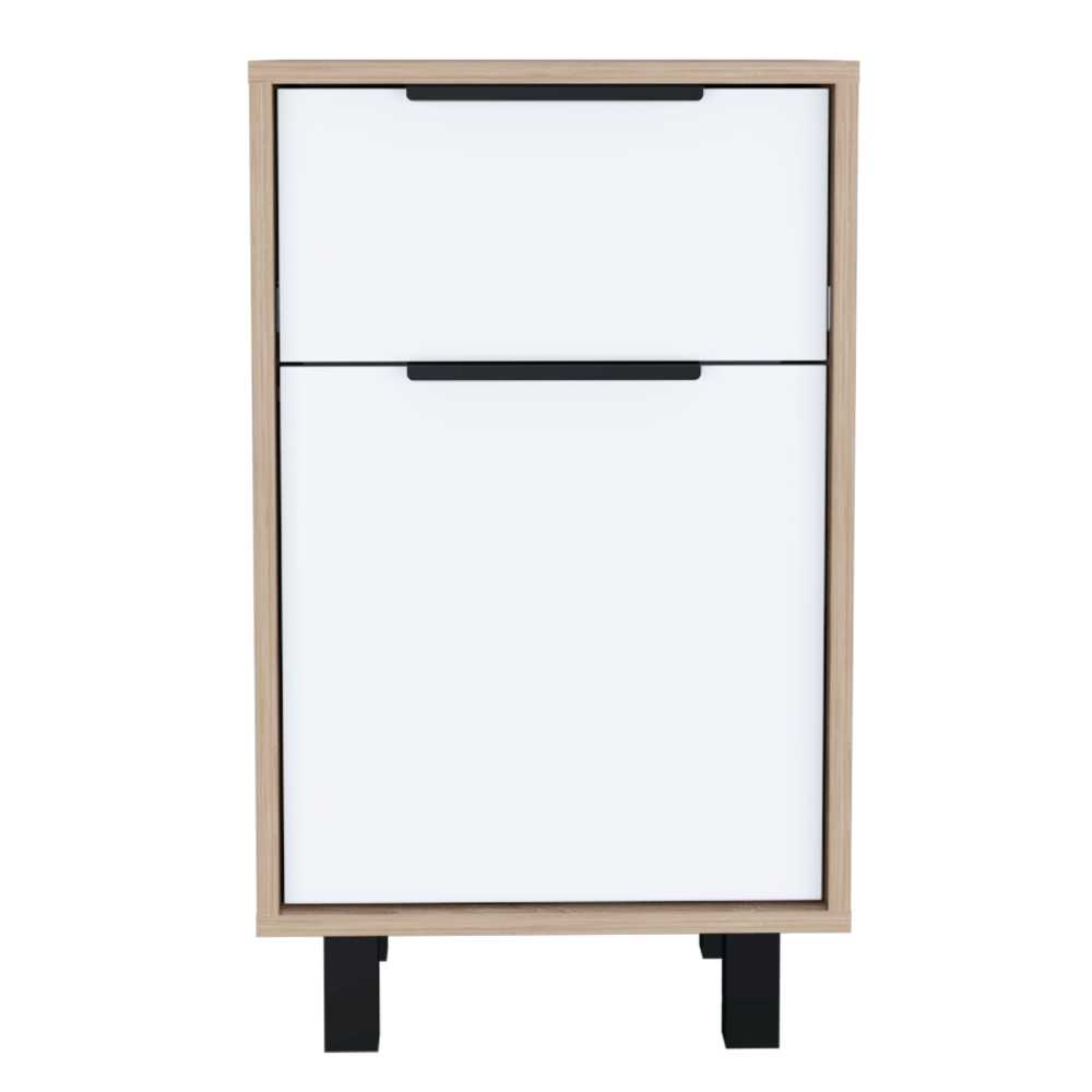 Mesa de Noche Kaia Z Miel 41x70cm con Un Cajón y con Una Puerta - Mesas de Noche | Bylmo