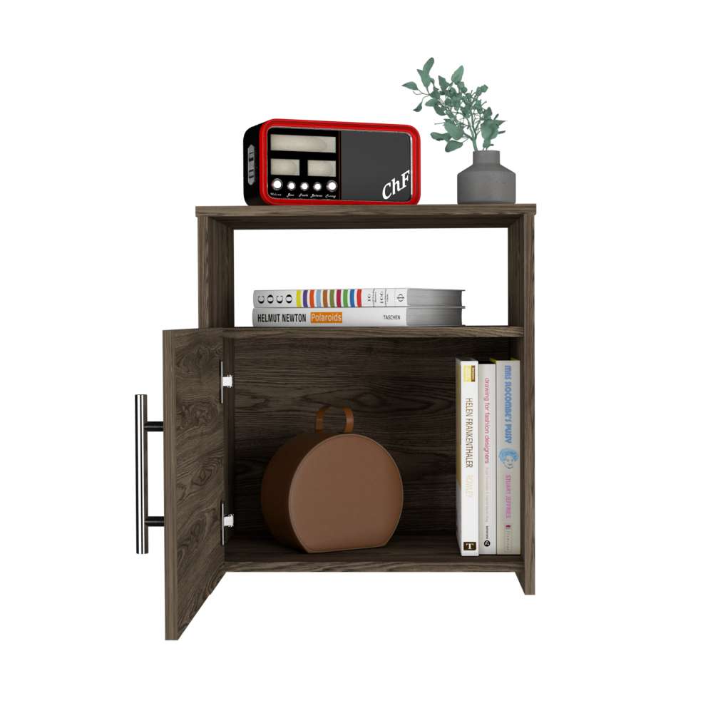 Mesa de Noche Nordico Coñac 50 cm con Una Puerta - Mesas de Noche | Bylmo