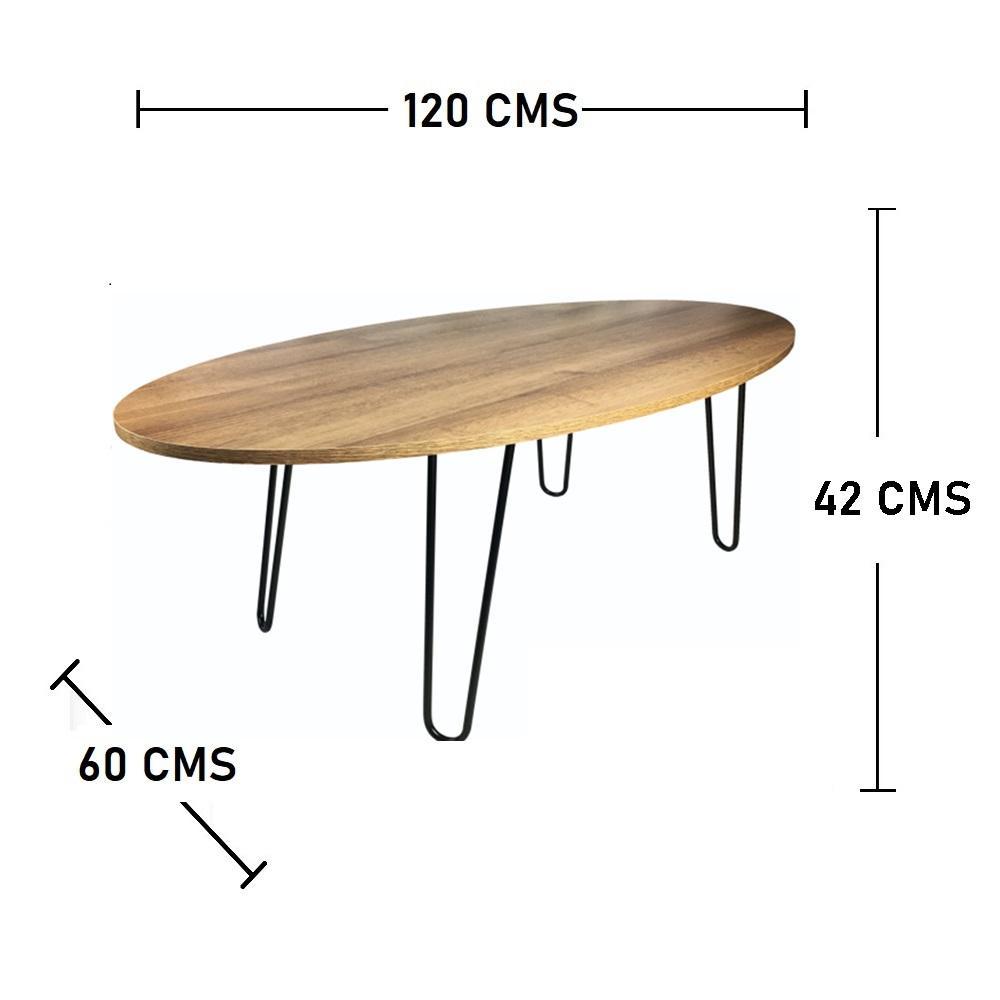 Mesa Paris Amareto 120 cm Ovalada - Mesas | Bylmo