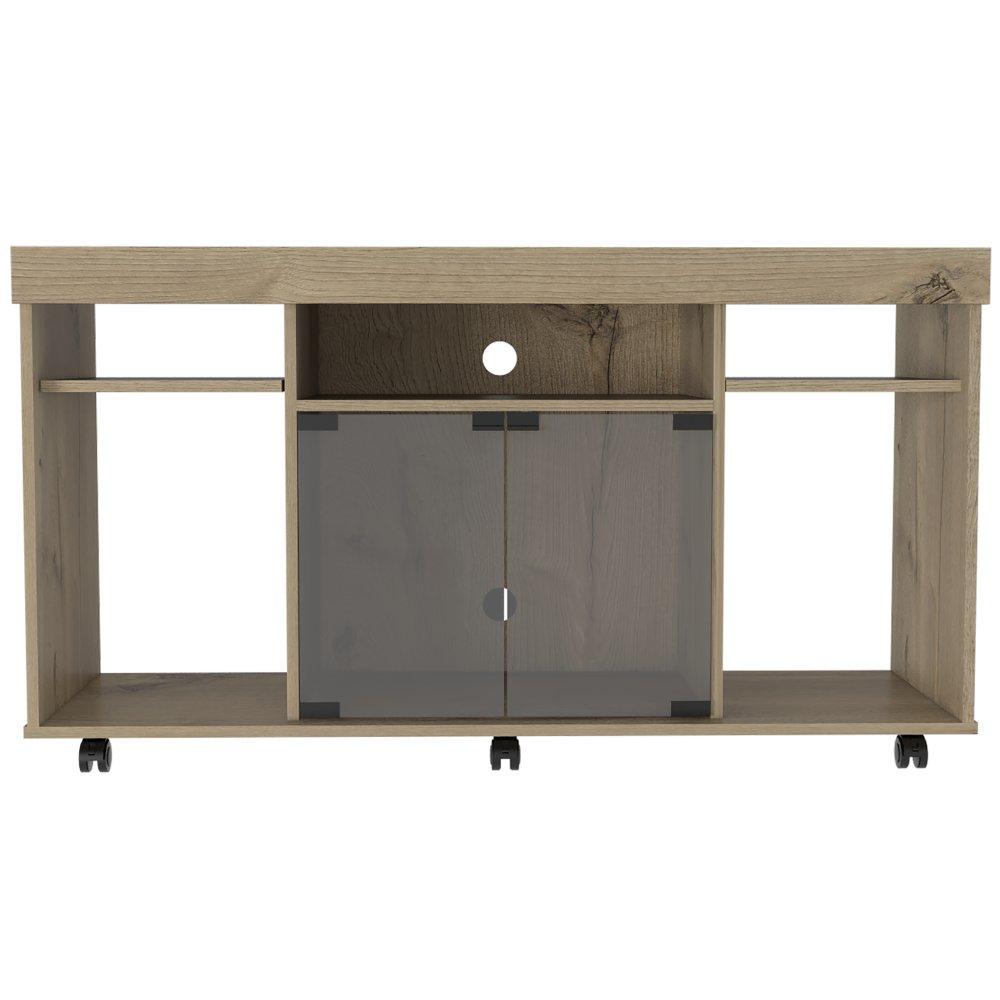 Mesa para TV Vermon Duna 121 cm con Puertas de Vidrio - Muebles para TV | Bylmo