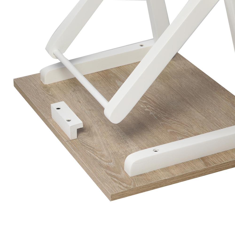 Mesa Ilusion Vienes y Blanco 38 cm Plegable - Mesas | Bylmo