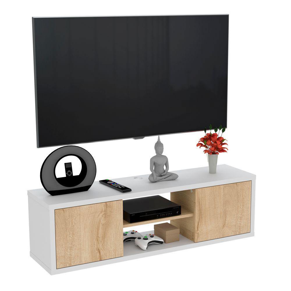 Rack de TV Good Duna 120x35cm para TV Hasta 50 Pulgadas y con Cuatro Compartimientos - Muebles para TV | Bylmo