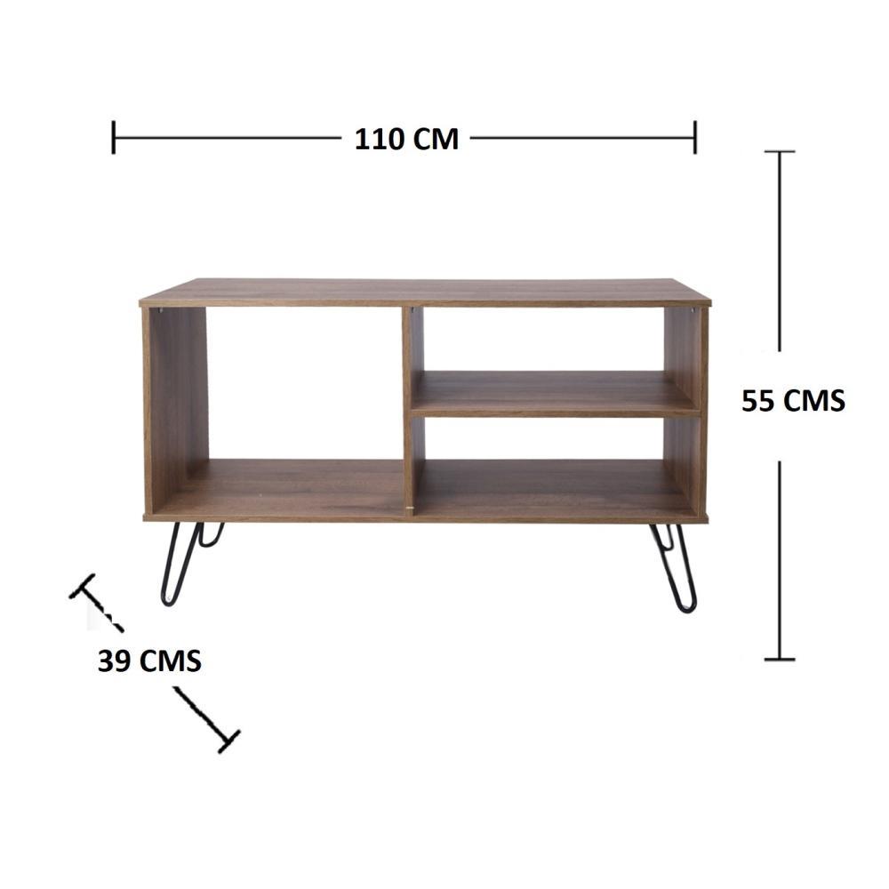 Rack Lion Amareto 110 cm con Entrepaños - Muebles para TV | Bylmo