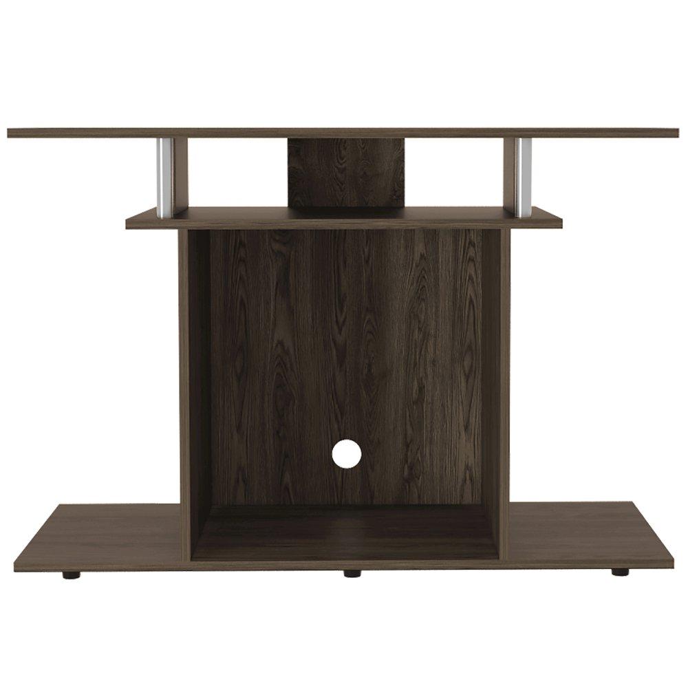 Mesa para TV Invy Coñac 99.5x68.4cm Para TV Hasta 43 Pulgadas sin Cajones con Ranuras para Cables y con Patas - Muebles para TV | Bylmo