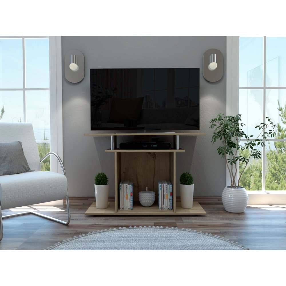 Mesa para TV Invy Duna 99.5x68.4cm Para TV Hasta 43 Pulgadas sin Cajones con Ranuras para Cables y con Patas - Muebles para TV | Bylmo