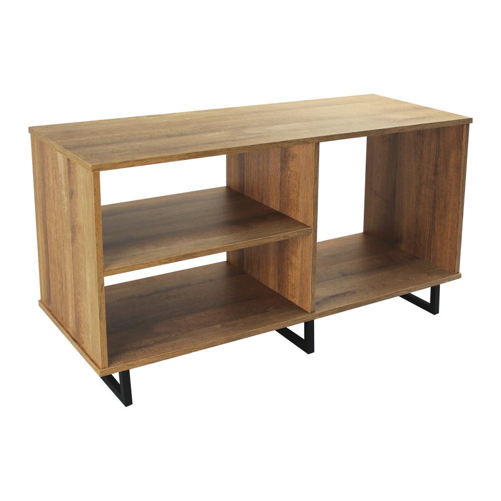 Mesa para TV Nueva York Amareto 110 cm con Entrepaños - Muebles para TV | Bylmo