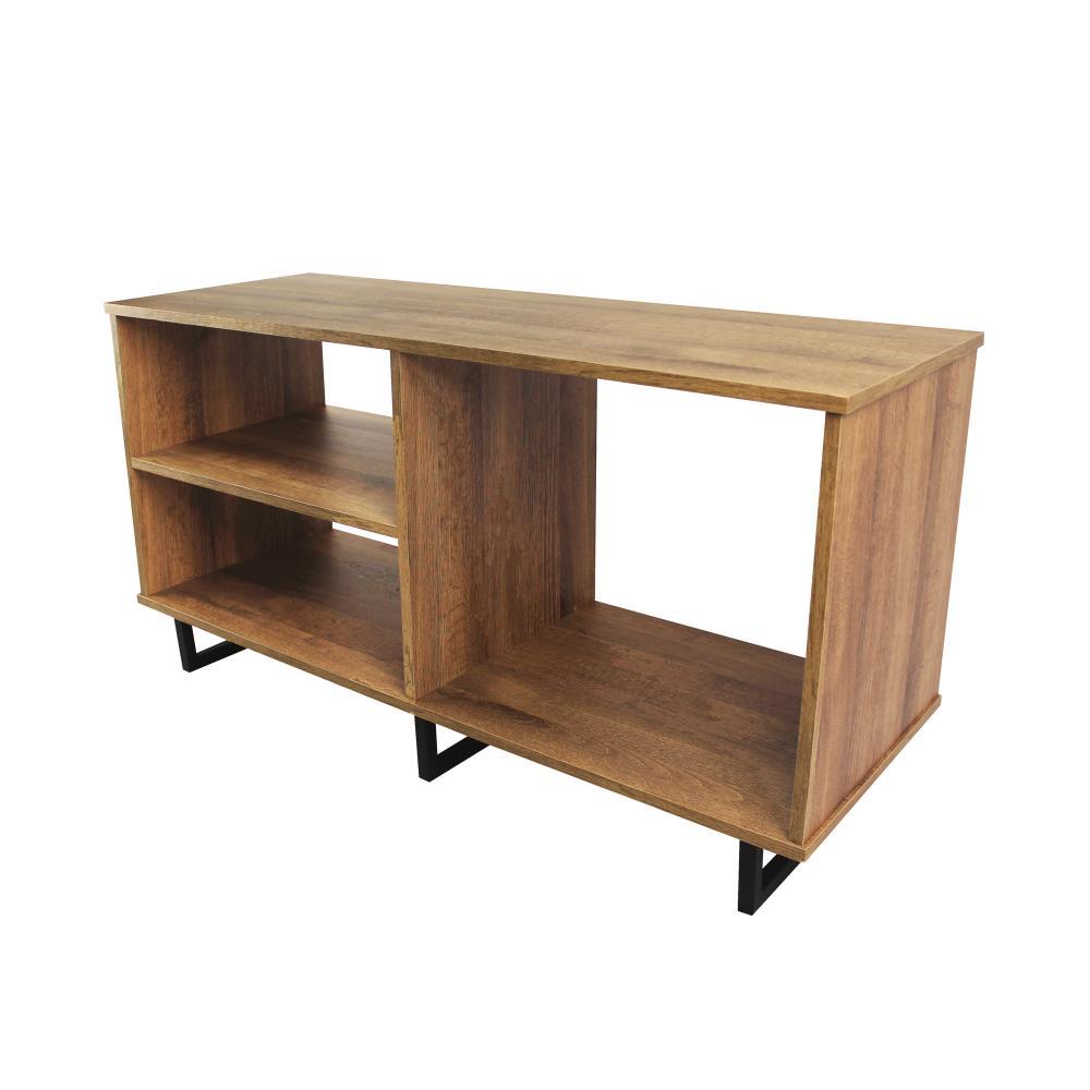 Mesa para TV Nueva York Amareto 110 cm con Entrepaños - Muebles para TV | Bylmo