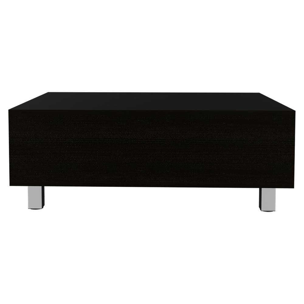 Mesa de Centro Gambia Plus Wengue 80x29.75cm Rectangular con Patas y con Compartimientos - Mesas | Bylmo