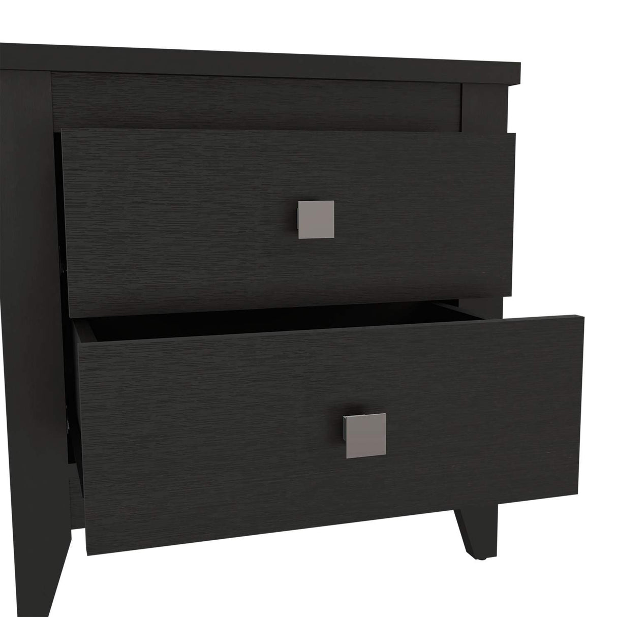 Mesa de Noche Armara Wengue 60 cm con Dos Cajones - Mesas de Noche | Bylmo