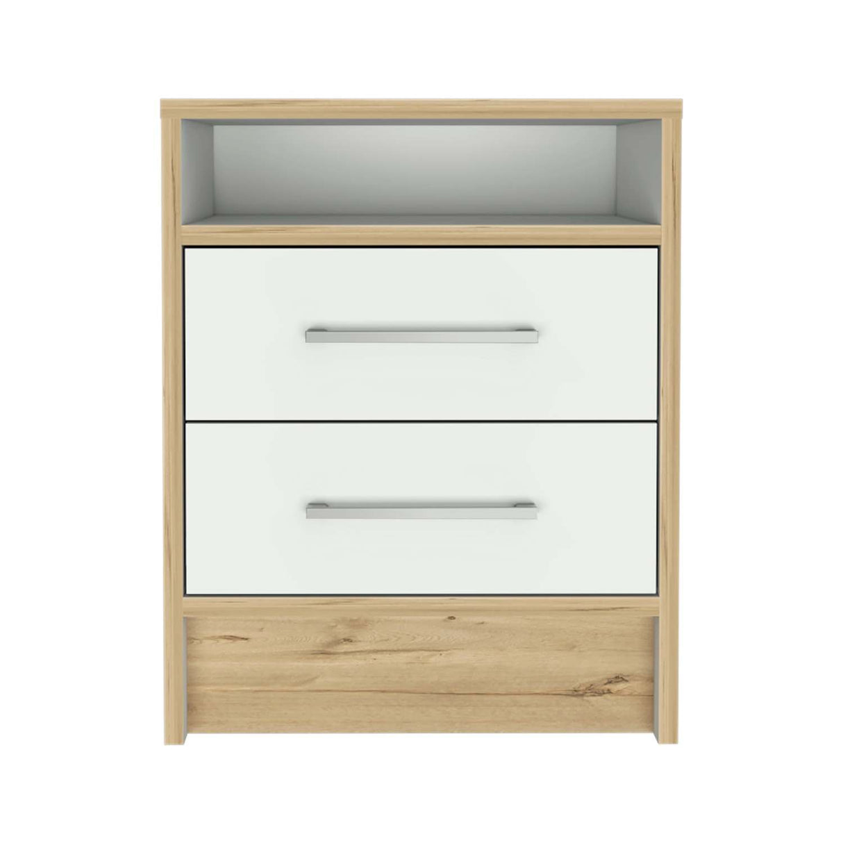 Mesa de Noche Eter Plus Duna 40x51cm con Dos Cajones y con Un Compartimiento - Mesas de Noche | Bylmo