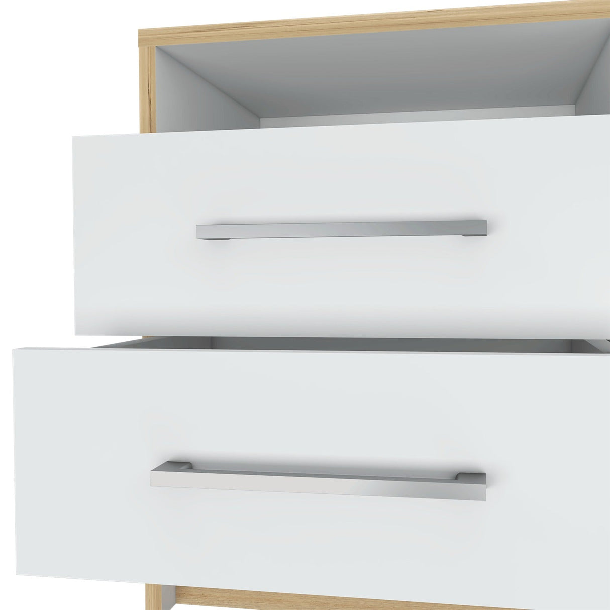 Mesa de Noche Eter Plus Duna 40x51cm con Dos Cajones y con Un Compartimiento - Mesas de Noche | Bylmo