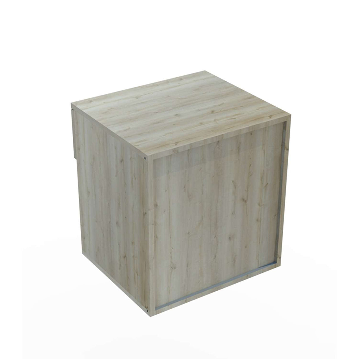 Mesa de Noche Kasper 45 cm Blanco con Espacio para Mascotas y Un Cajón - Muebles para Mascotas | Bylmo