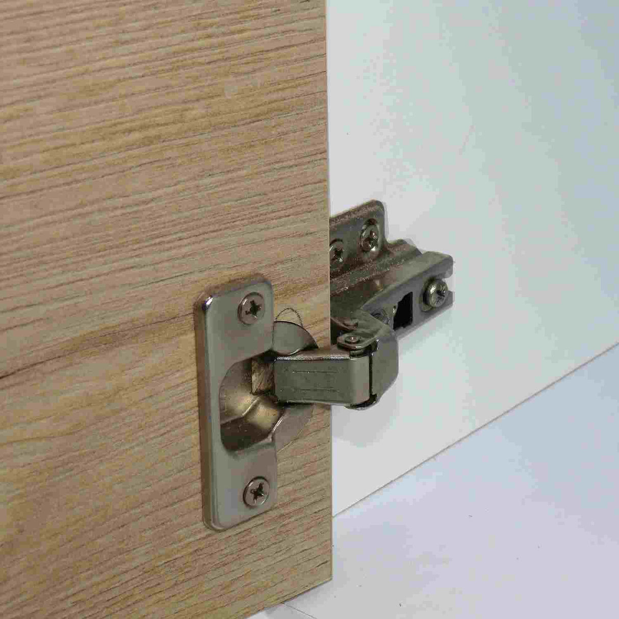 Mesa de Noche x 2 Flow Blanco 40 cm con Cajón - Mesas de Noche | Bylmo