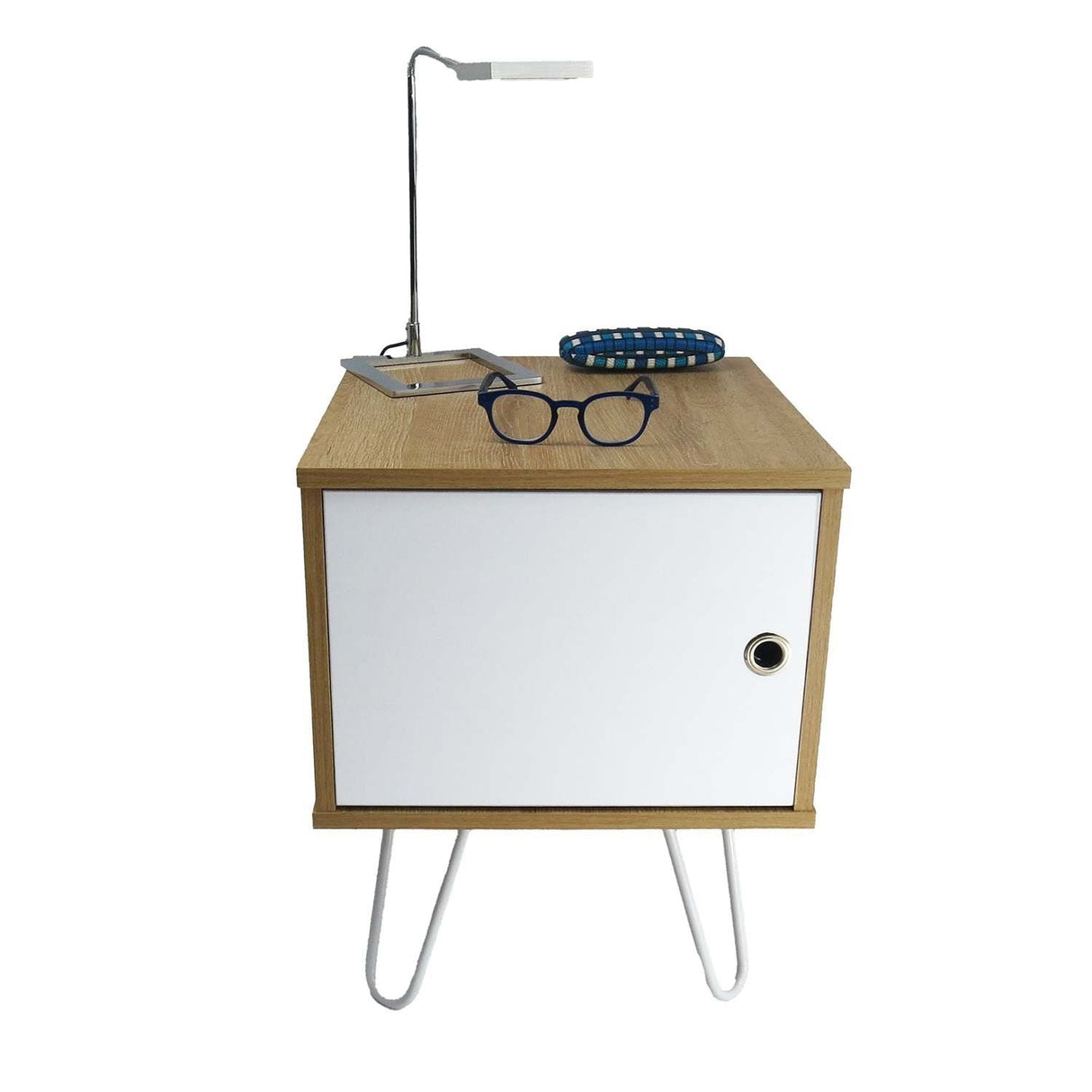 Mesa de Noche x 2 Paris Plus Duna 40 cm con Cajón - Mesas de Noche | Bylmo