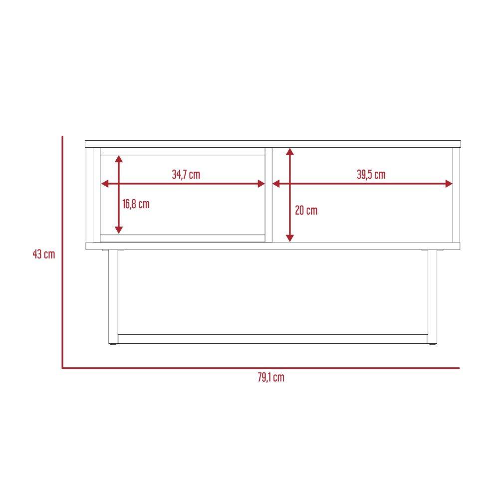 Mesa Pergamo Plus Blanco y Gales 79 cm Rectangular - Mesas | Bylmo