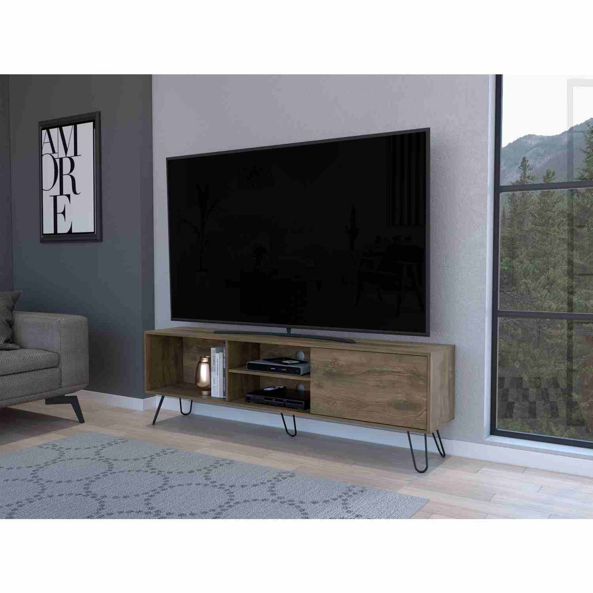 Mesa para TV Arlec Bellota 180 cm para TV hasta 75 Pulgadas - Muebles de TV | Bylmo