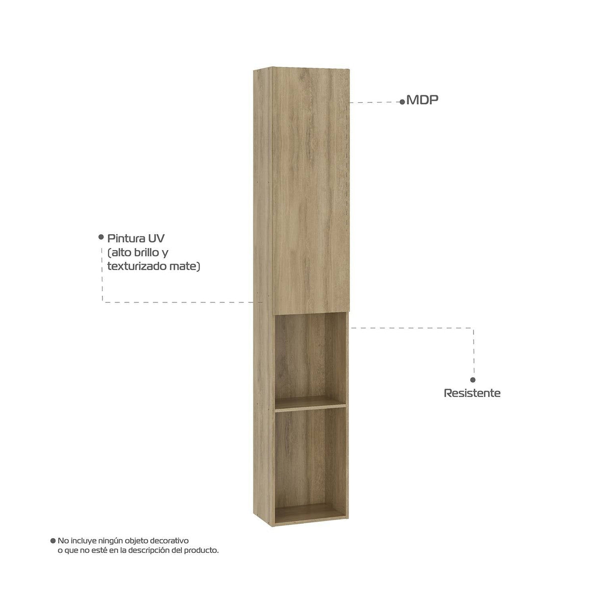 Mesa para TV Noce y Negro 43x4cm Para TV Hasta 60 Pulgadas sin Cajones - Muebles de TV | Bylmo