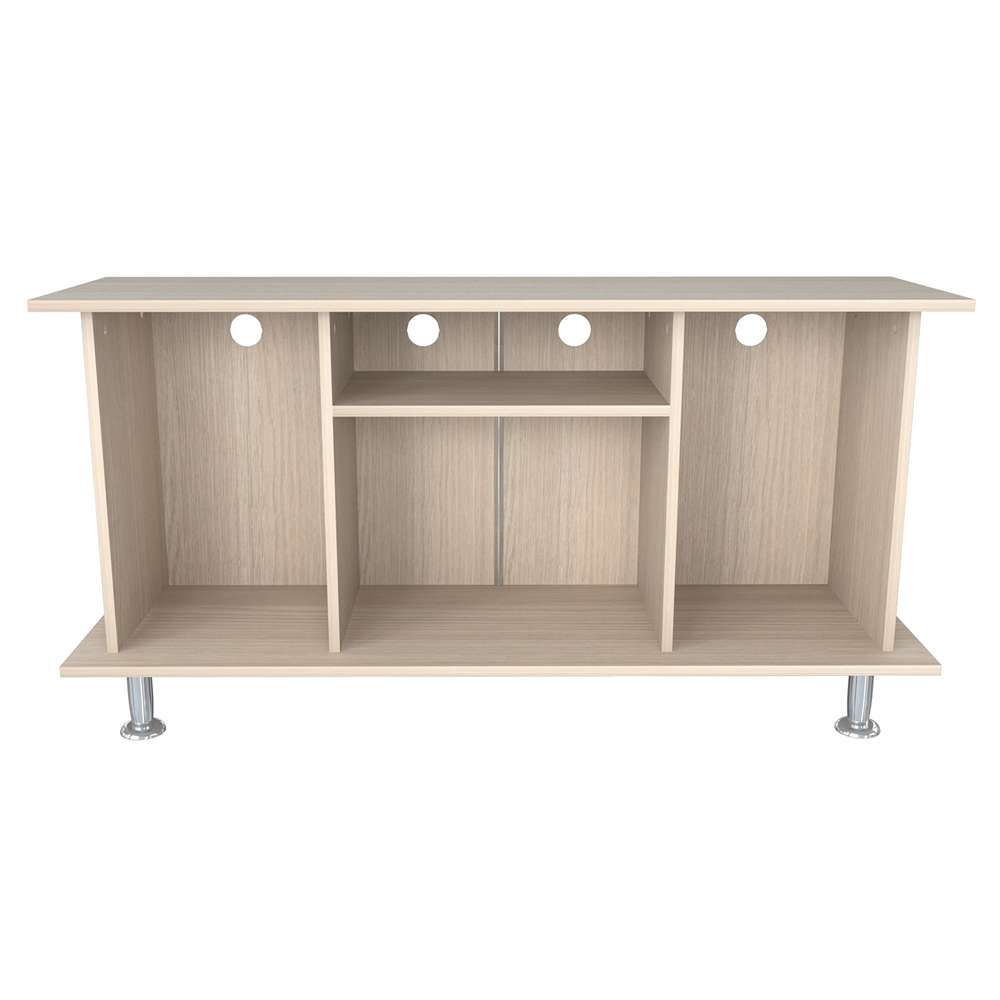 Mesa para TV Arena 120x120cm Para TV Hasta 42 Pulgadas sin Cajones con Ranuras para Cables y con Patas - Muebles de TV | Bylmo