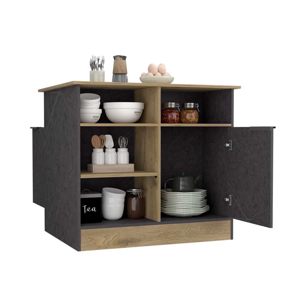 Isla de Cocina Imantra Onix y Macadamia 100 cm - Cocinas | Bylmo