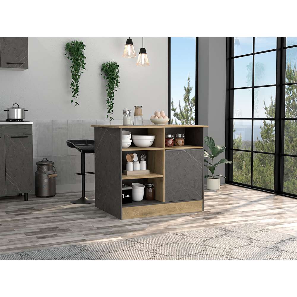 Isla de Cocina Imantra Onix y Macadamia 100 cm - Cocinas | Bylmo