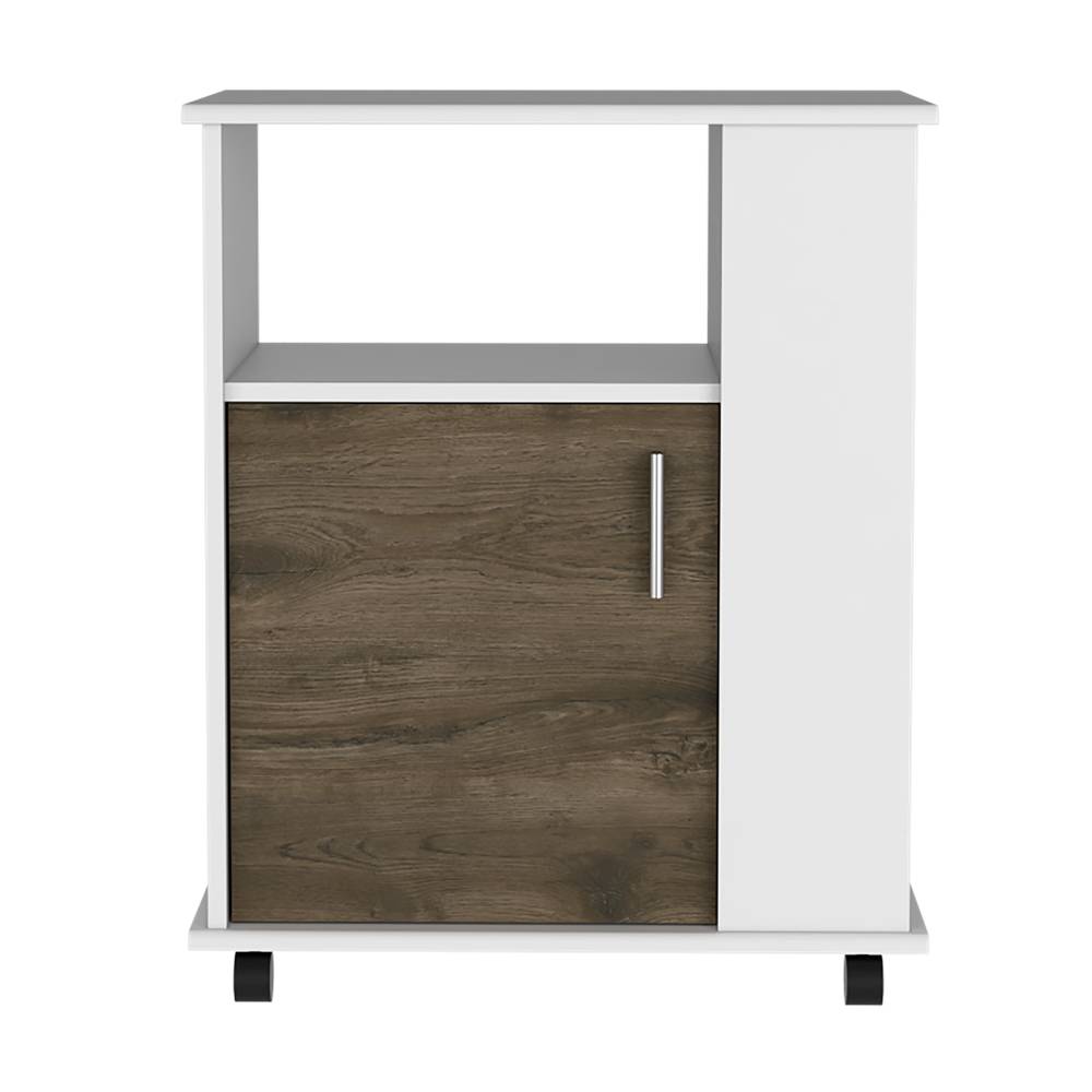 Mueble Microondas Z Plus Blanco y Bellota 60x73.5cm sin Cajones y con Un Puertas - Muebles Organizadores | Bylmo