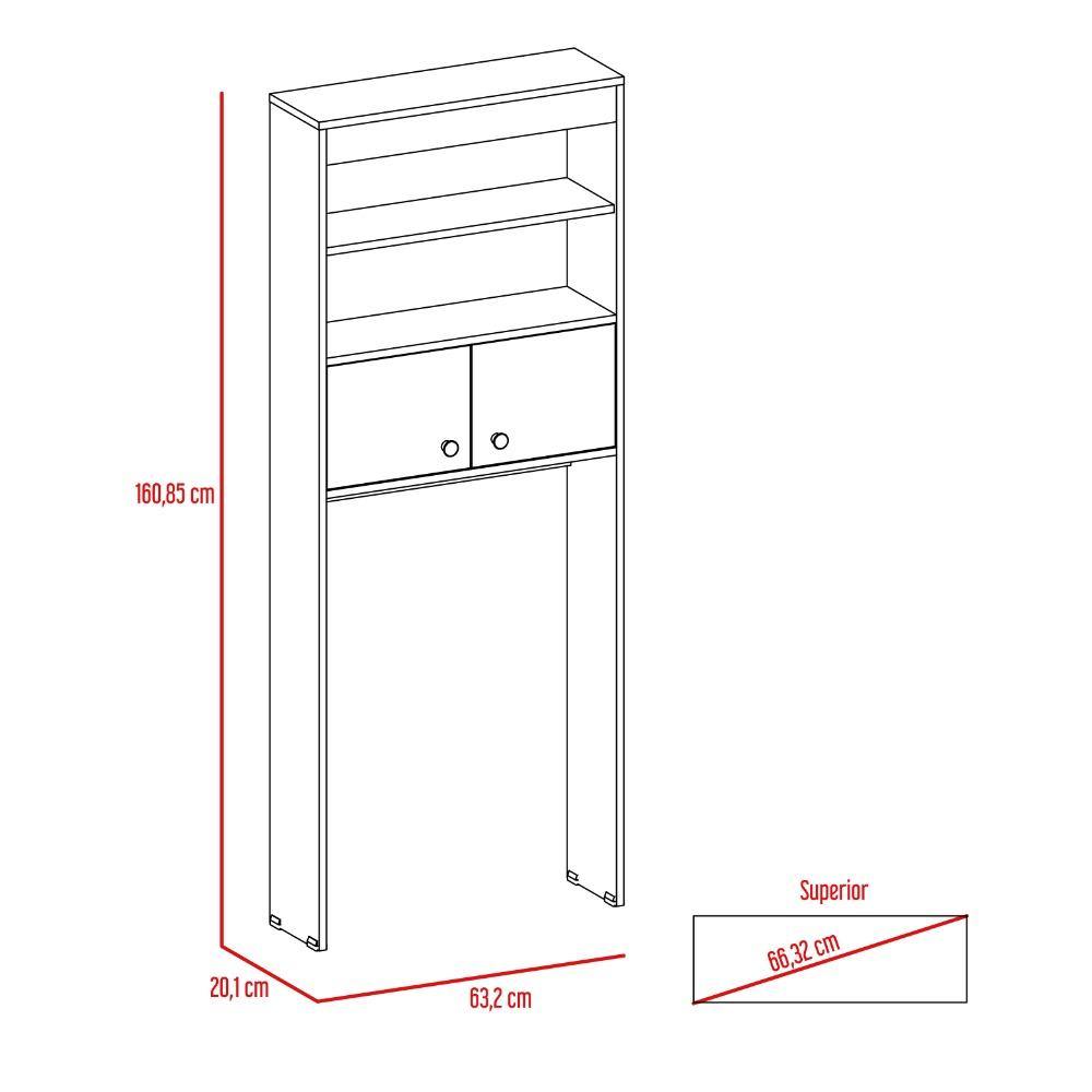 Mueble Rivera Wengue 62 cm con Dos Puertas y Entrepaños - Gabinetes | Bylmo