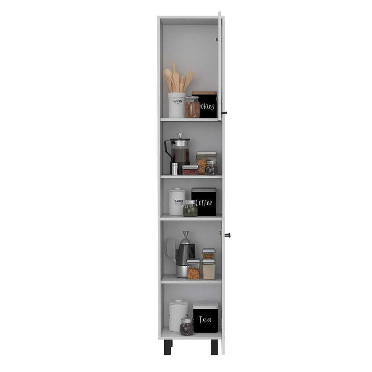 Alacena Hobart Blanco 40x202cm con Dos Puertas - Muebles Organizadores | Bylmo