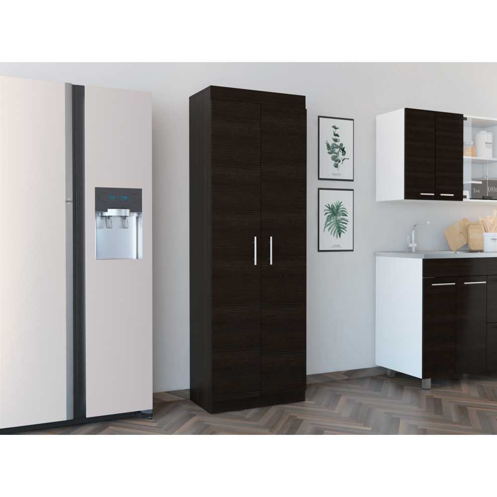 Alacena Nepal Wengue 60 cm con Dos Puertas - Muebles Organizadores | Bylmo