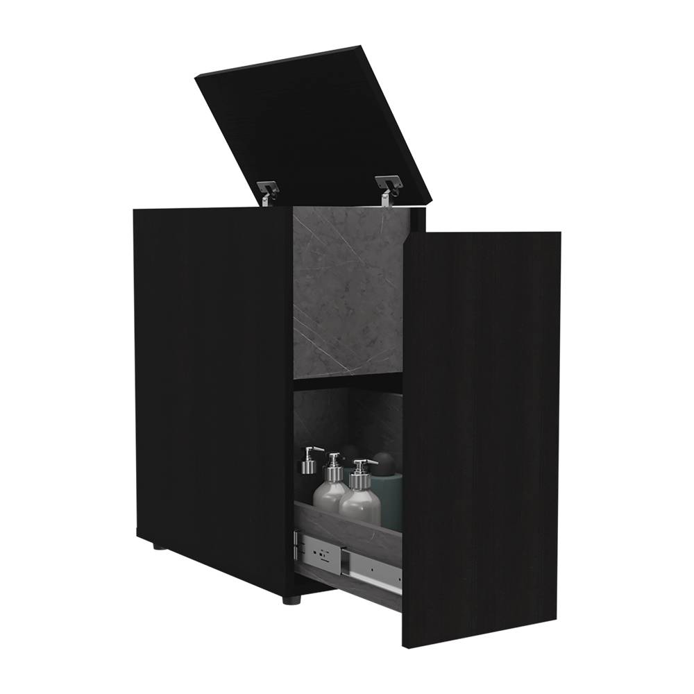 Mueble Auxiliar Allegra Wengue y Onix 26 cm con Una Puerta - Gabinetes | Bylmo