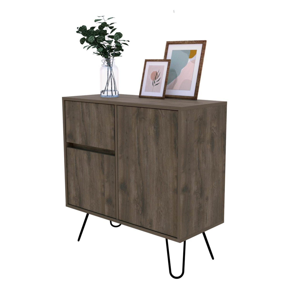 Aparador Andorra Bellota 80x80cm con Un Cajón y con Dos Compartimientos - Barras y Muebles Auxiliares | Bylmo