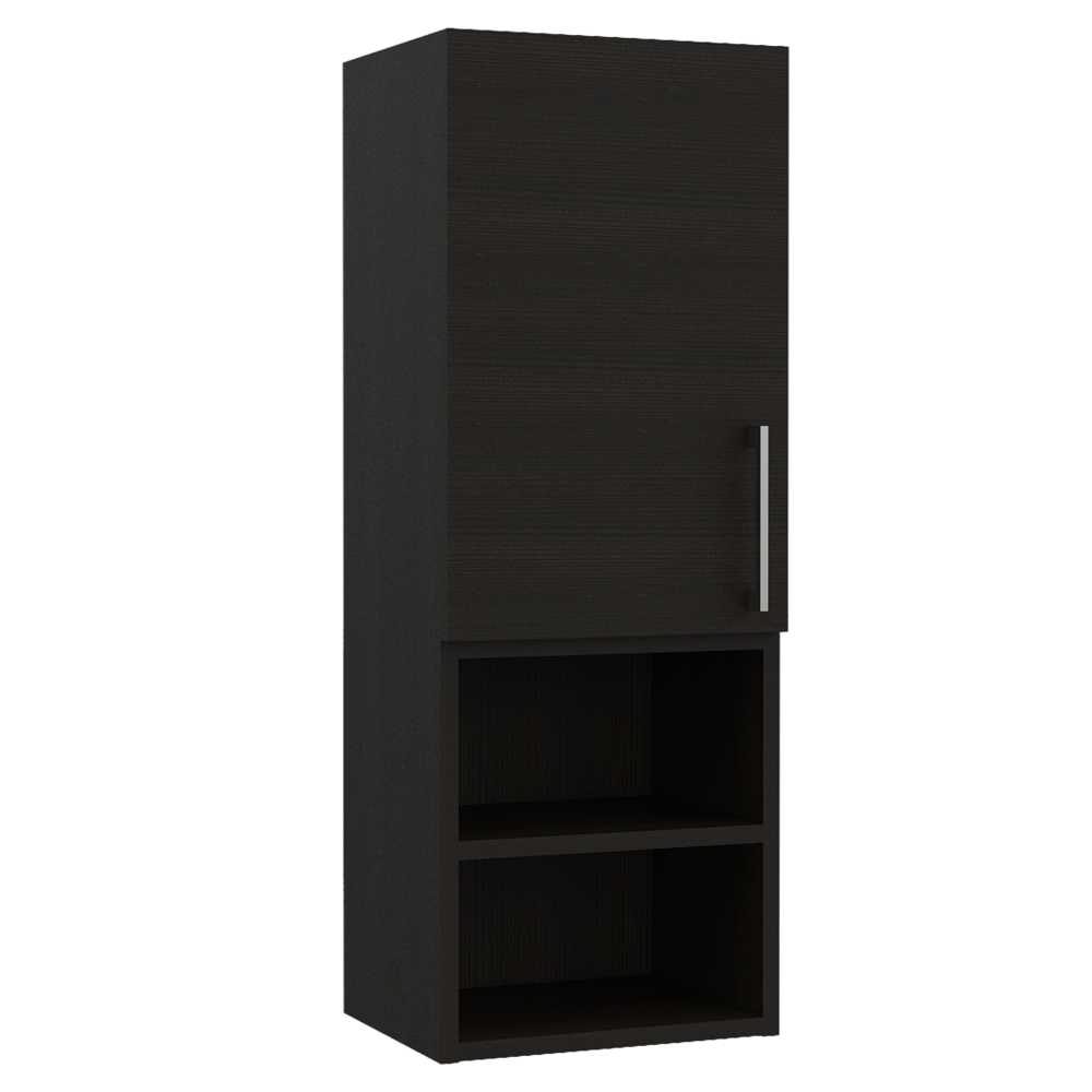 Gabinete de Baño Barcelona Wengue 30x81.5cm Rectangular sin Espejo y con Dos Entrepaños - Gabinetes | Bylmo