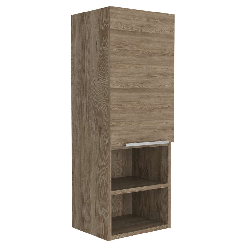 Gabinete de Baño Mila Miel 30x81.7cm Rectangular sin Espejo y con Dos Entrepaños - Gabinetes | Bylmo