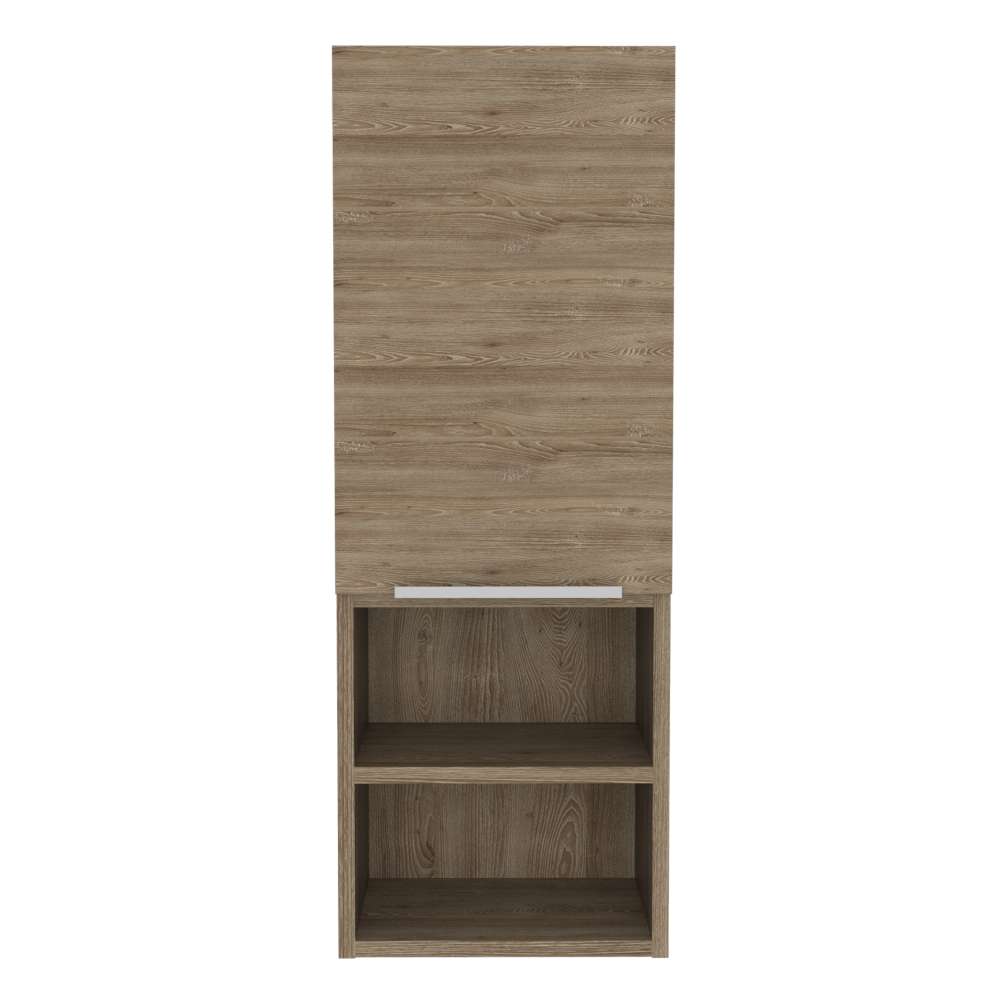 Gabinete de Baño Mila Miel 30x81.7cm Rectangular sin Espejo y con Dos Entrepaños - Gabinetes | Bylmo