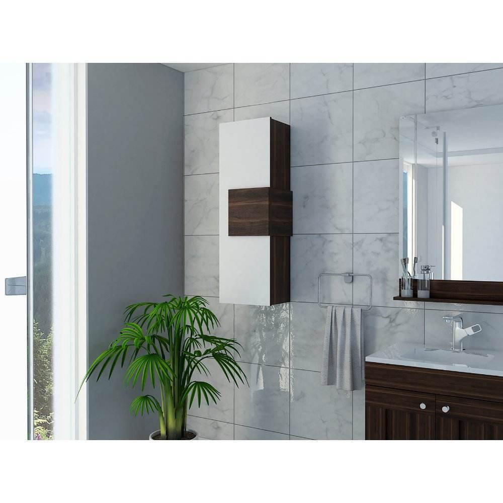 Mueble Auxiliar Vanguard Blanco y Habano 32 cm con Una Puerta - Gabinetes | Bylmo