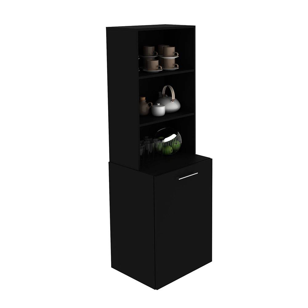 Mueble Auxiliar Boston Negro 136 cm Transformable - Muebles Organizadores | Bylmo
