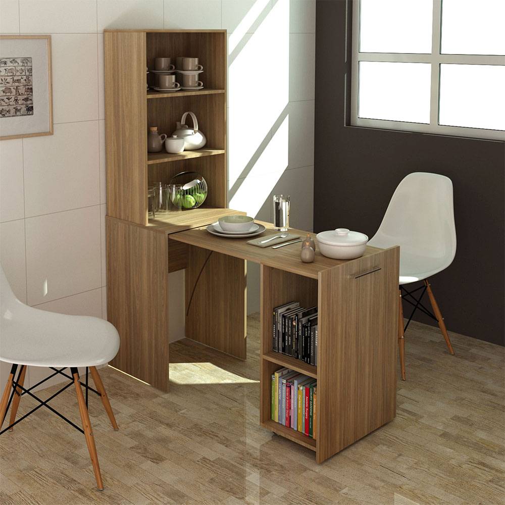 Mueble Auxiliar Boston Cafe 136 cm Transformable - Muebles Organizadores | Bylmo