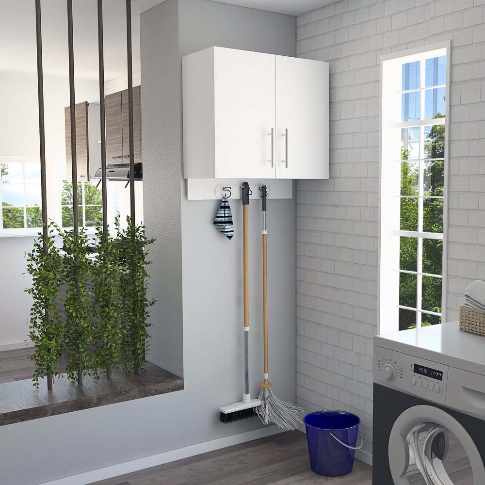 Mueble Auxiliar Kymo Blanco 67 cm con Dos Puertas - Muebles Organizadores | Bylmo