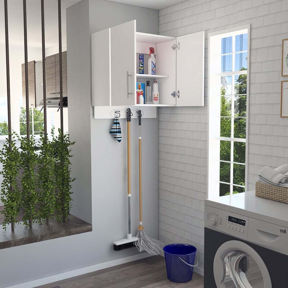 Mueble Auxiliar Kymo Blanco 67 cm con Dos Puertas - Muebles Organizadores | Bylmo