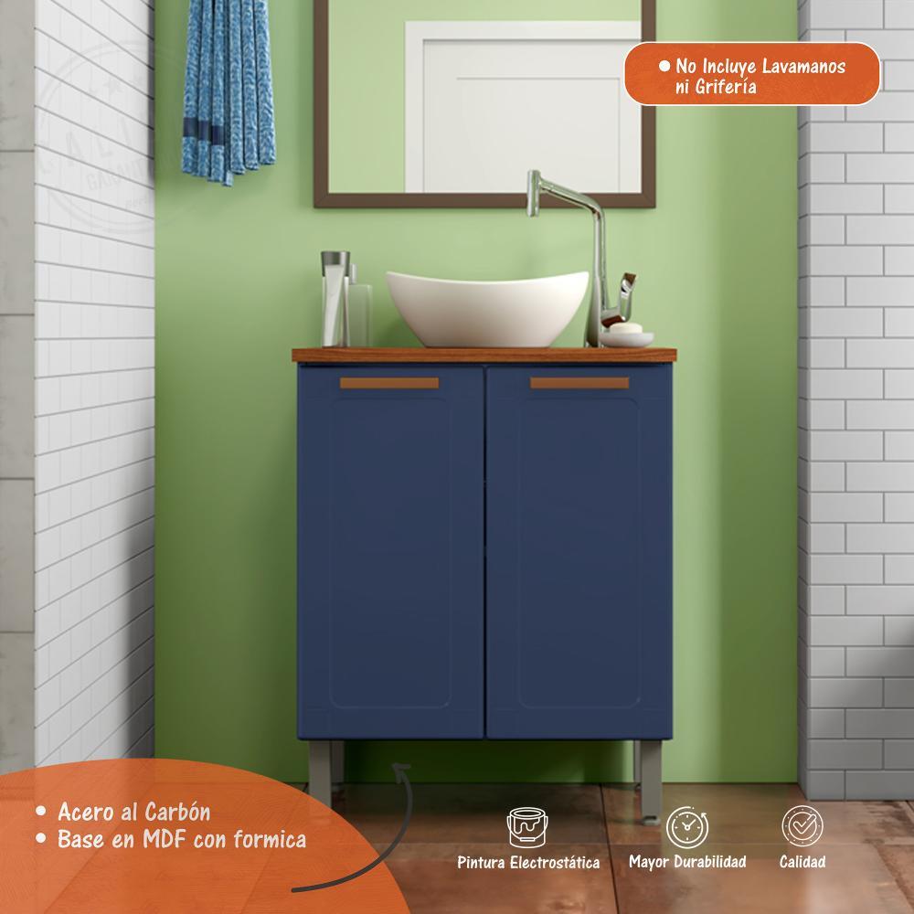 Mueble Perm Blue Navy 70 cm con Dos Puertas - Gabinetes | Bylmo