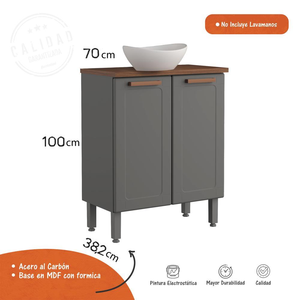 Mueble Salo Grafito 70 cm con Dos Puertas - Gabinetes | Bylmo