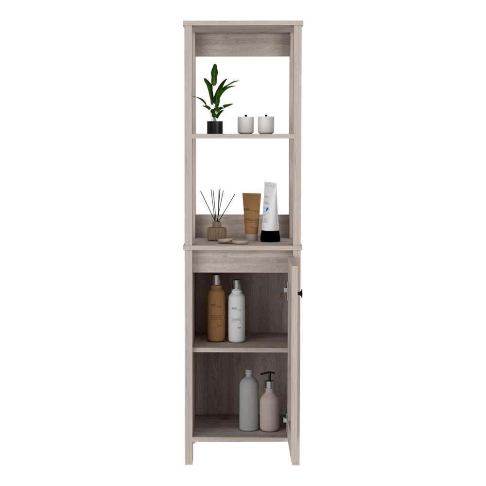 Mueble St Clair Ceniza 40 cm con Una Puerta y Entrepaños - Gabinetes | Bylmo