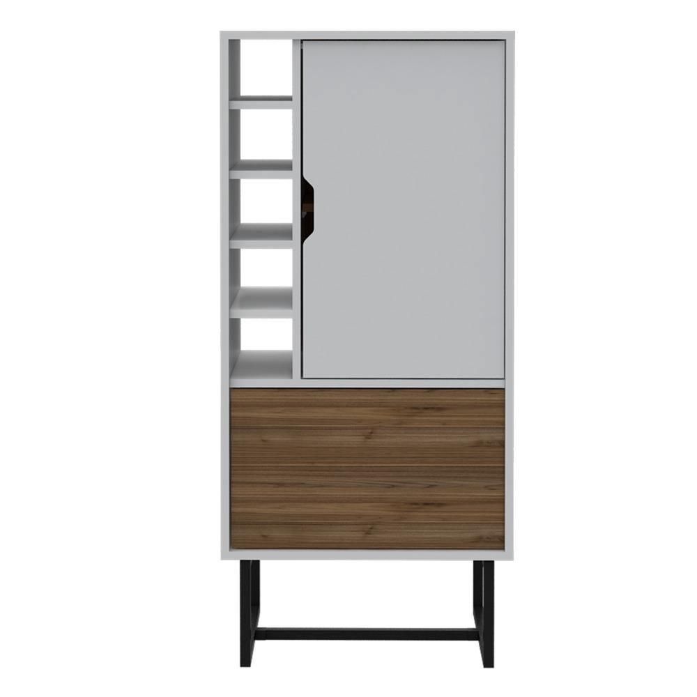 Bar Pergamo Blanco y Gales 53 cm con Dos Puertas - Bares | Bylmo