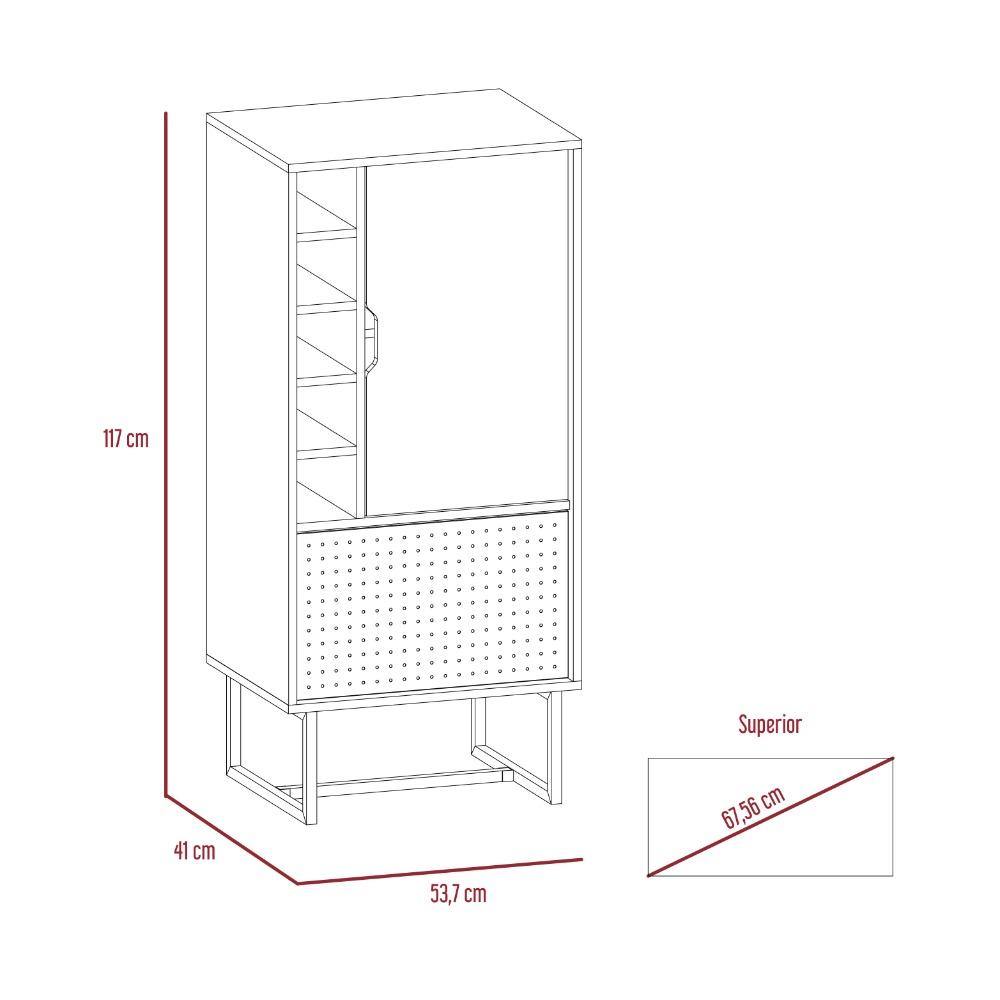 Bar Pergamo Gales y Blanco 53 cm con Dos Puertas - Bares | Bylmo