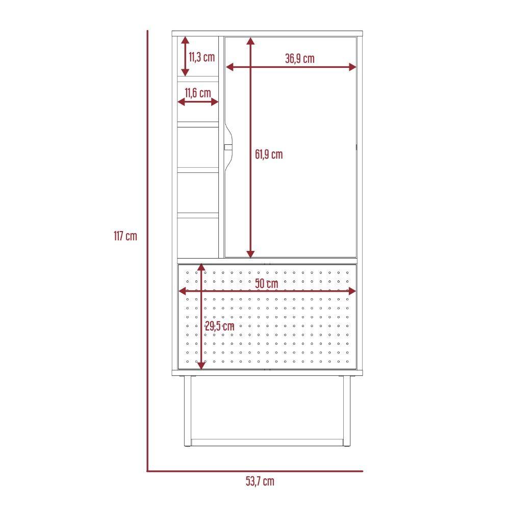 Bar Pergamo Gales y Blanco 53 cm con Dos Puertas - Bares | Bylmo