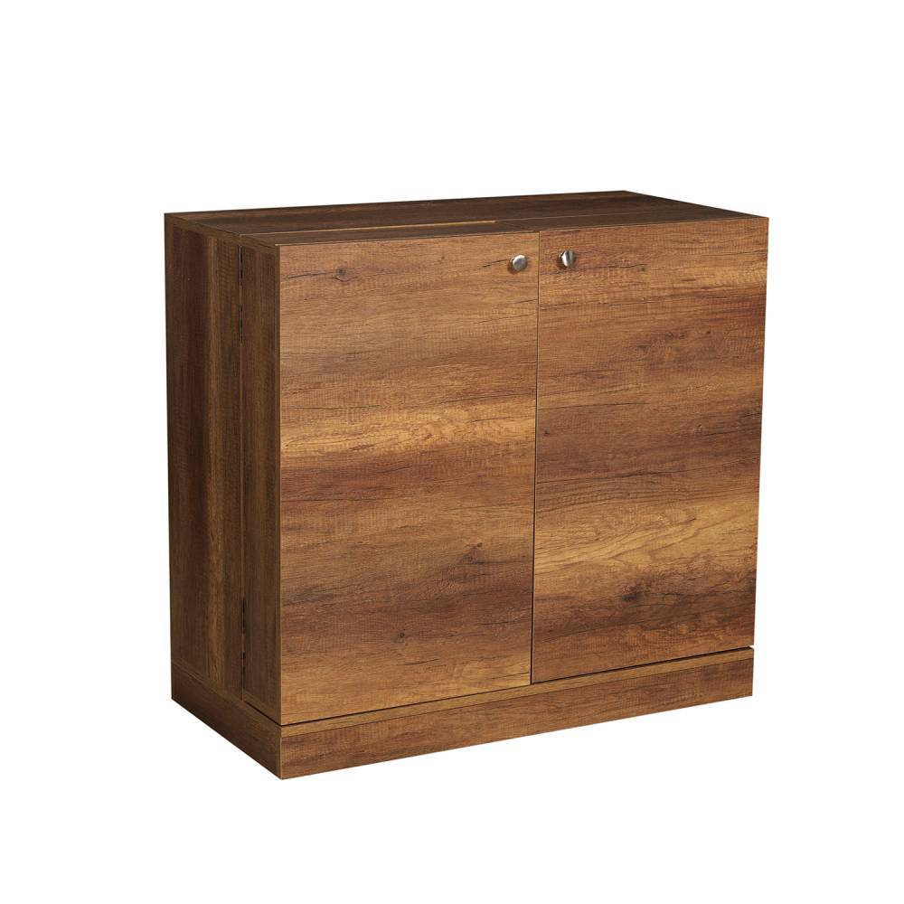 Bar Sintra Caramelo 102x94.8cm con Un Cajón y con Doce Portabotellas - Bares | Bylmo